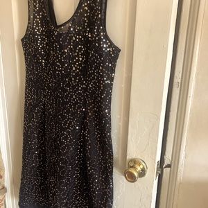 Black sequins dress